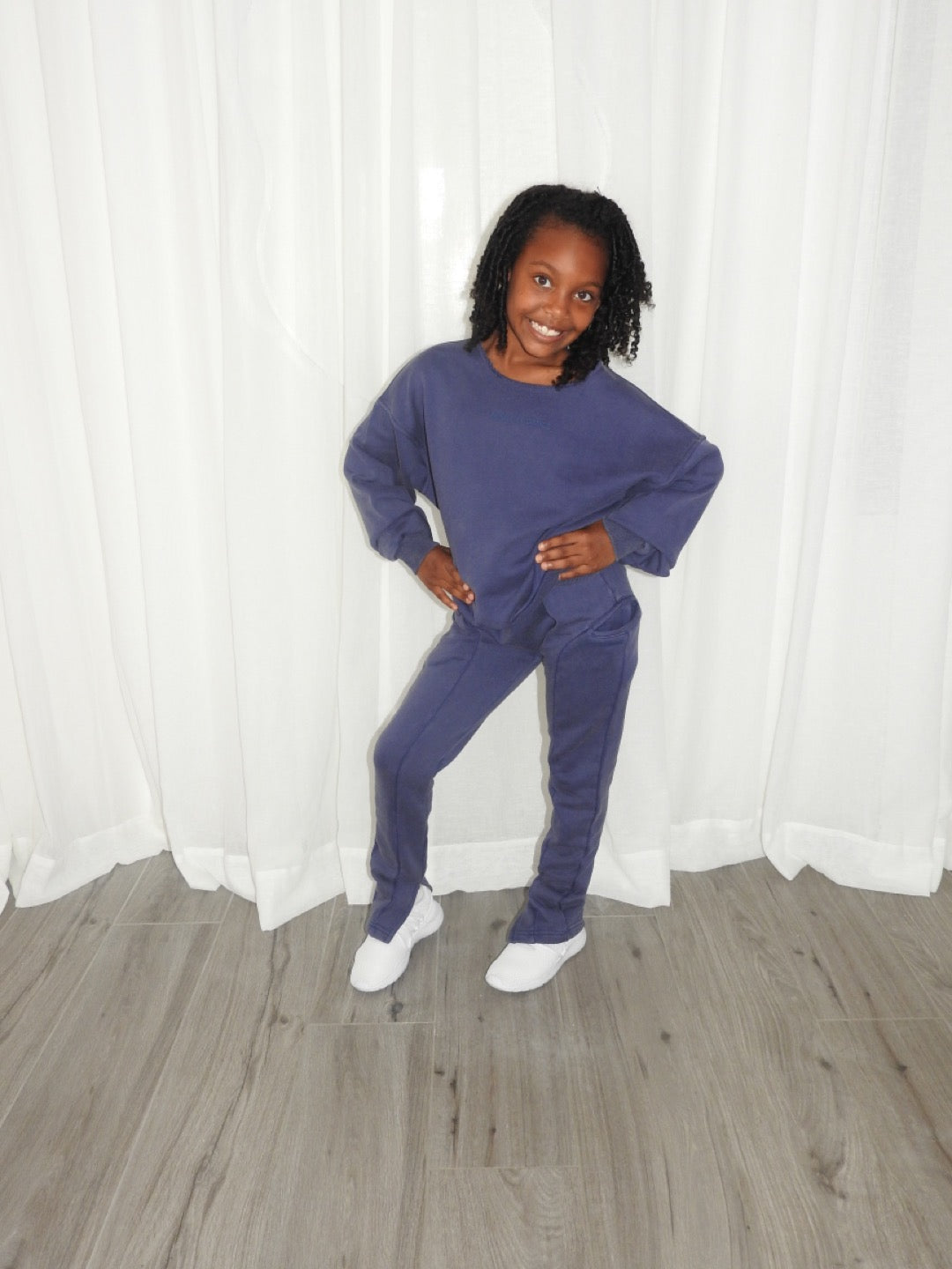 Blue Stacked Pants Tracksuit